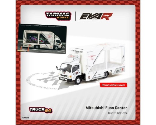 Tarmac Works Mitsubishi Fuso Canter EVA Racing White T64T-TL002-EVA