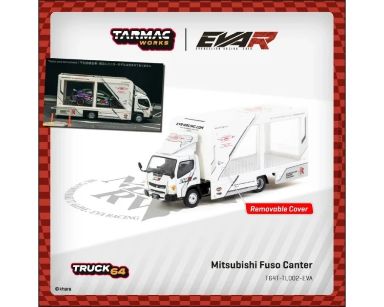 Tarmac Works Mitsubishi Fuso Canter EVA Racing White T64T-TL002-EVA