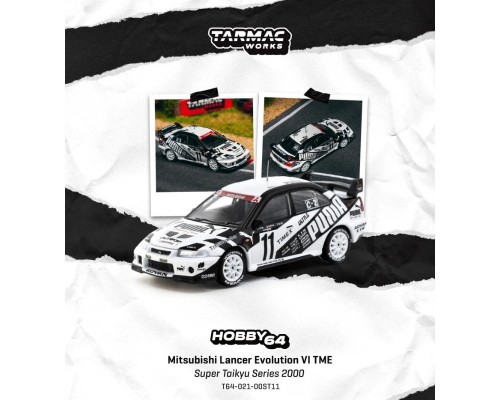 Tarmac Works Mitsubishi Lancer Evolution VI TME Super Taikyu Series 2000 T64-021-00ST11