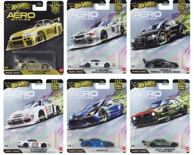 Hot Wheels Premium Car Culture Set 2026 Aerostyles