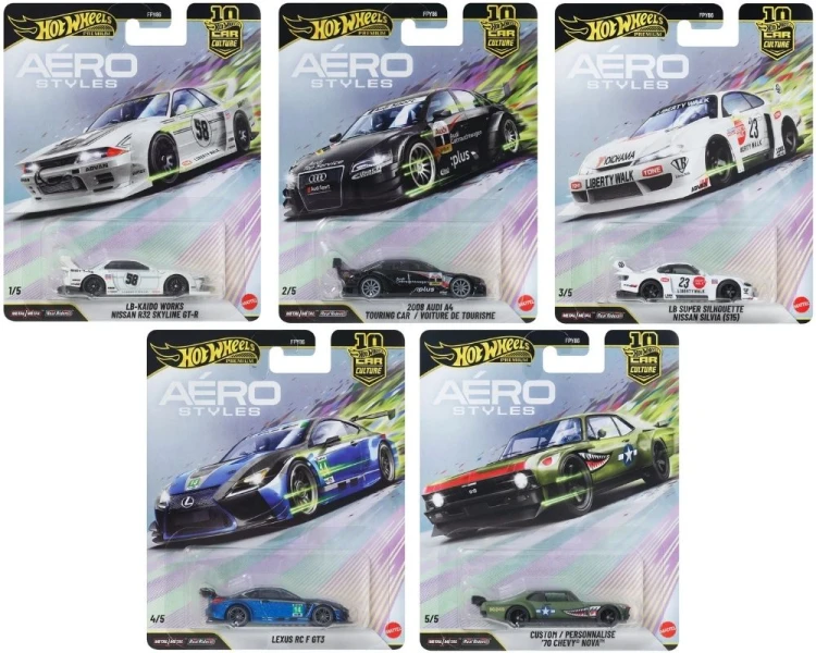 Hot Wheels Premium Car Culture Set 2026 Aerostyles
