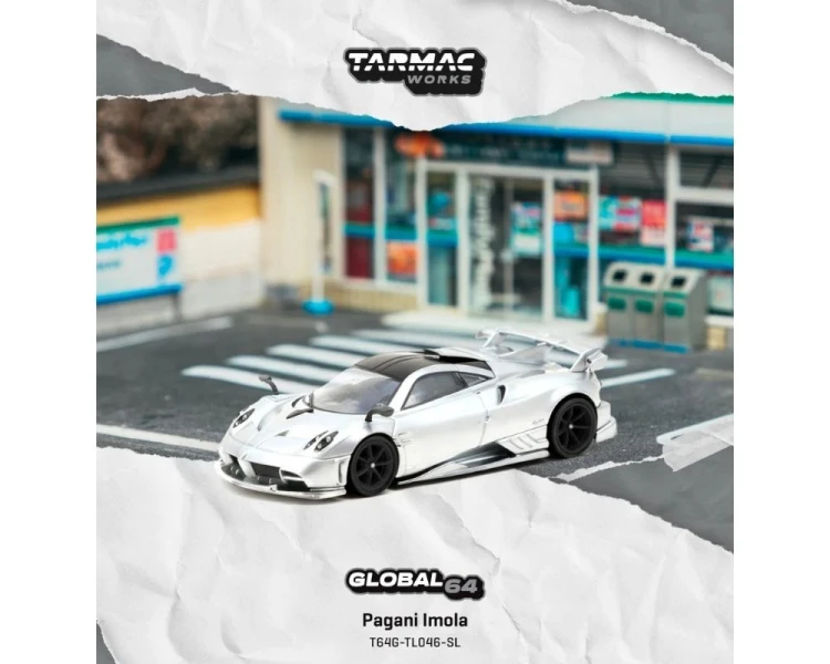 Tarmac Works Pagani Imola Matt Silver T64G-TL046-SL
