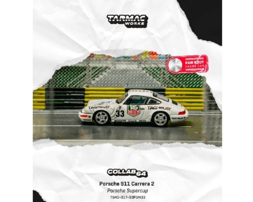 Tarmac Works Porsche 911 Carrera 2 Porsche Supercup Monaco 1993 Winner T64S-017-93PSM33