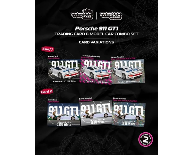Tarmac Works Porsche 911 GT1 White T64P-004-WH