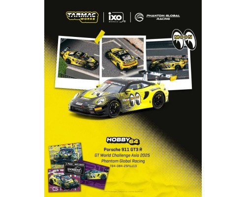 Tarmac Works Porsche 911 GT3 R GT World Challenge Asia 2025 Phantom Global Racing T64-084-25FUJ13