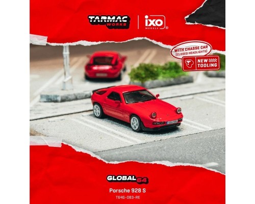 Tarmac Works Porsche 928 S Red T64G-083-RE