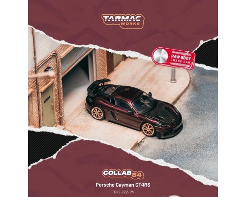 Tarmac Works Porsche Cayman GT4RS Amethyst Metallic T64S-022-PM