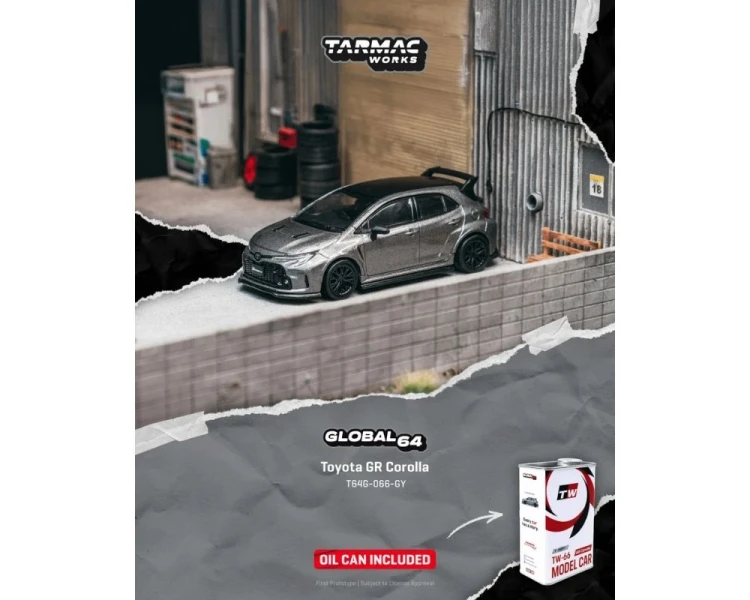 Tarmac Works Toyota GR Corolla Grey T64G-066-GY