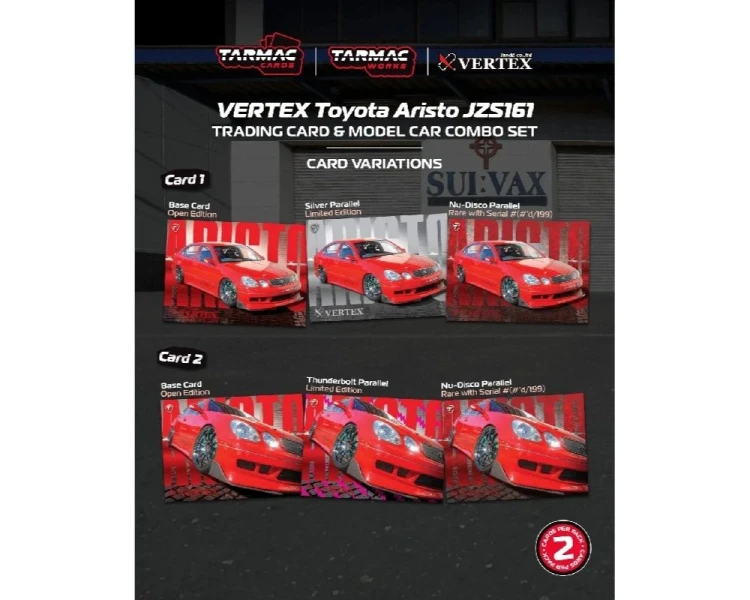 Tarmac Works Vertex Toyota Aristo JZS161 Red T64G-081-RE
