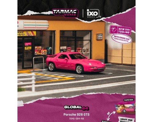 Tarmac Works Porsche 928 GTS Rubystone Red T64G-084-RB
