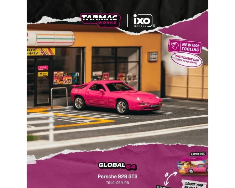 Tarmac Works Porsche 928 GTS Rubystone Red T64G-084-RB