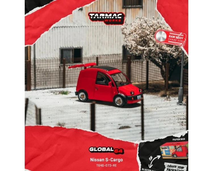 Tarmac Works Nissan S Cargo Red T64G-073-RE