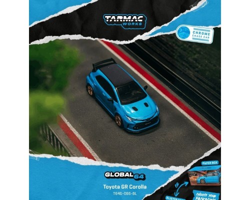 Tarmac Works Toyota Corolla GR Flame Blue T64G-066-BL
