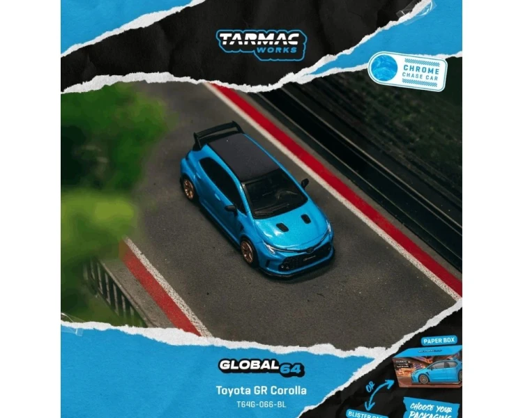 Tarmac Works Toyota Corolla GR Flame Blue T64G-066-BL