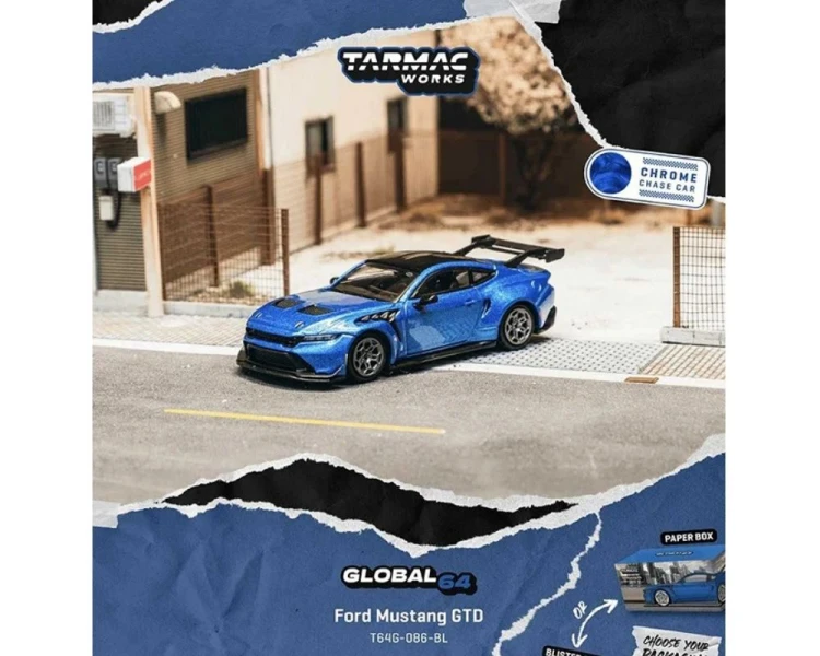 Tarmac Works Ford Mustang GTD Blue T64G-086-BL