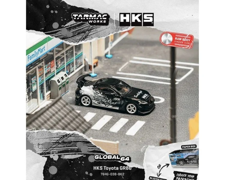 Tarmac Works Toyota GR86 HKS Black T64G-038-BK2