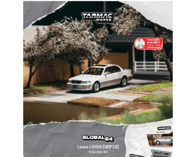 Tarmac Works Lexus LS400 UCF10 Pearl White T64G-082-WH