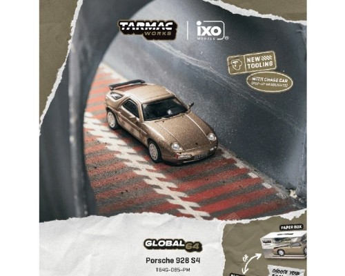 Tarmac Works Porsche 928 S Platinum Metallic T64G-085-PM