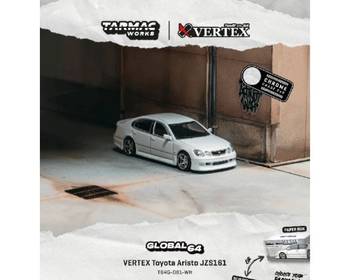 Tarmac Works Toyota Aristo JZS161 V300 Vertex White T64G-081-WH