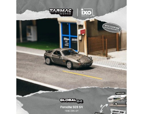 Tarmac Works Porsche 928 S4 Grey Metallic T64G-085-GY