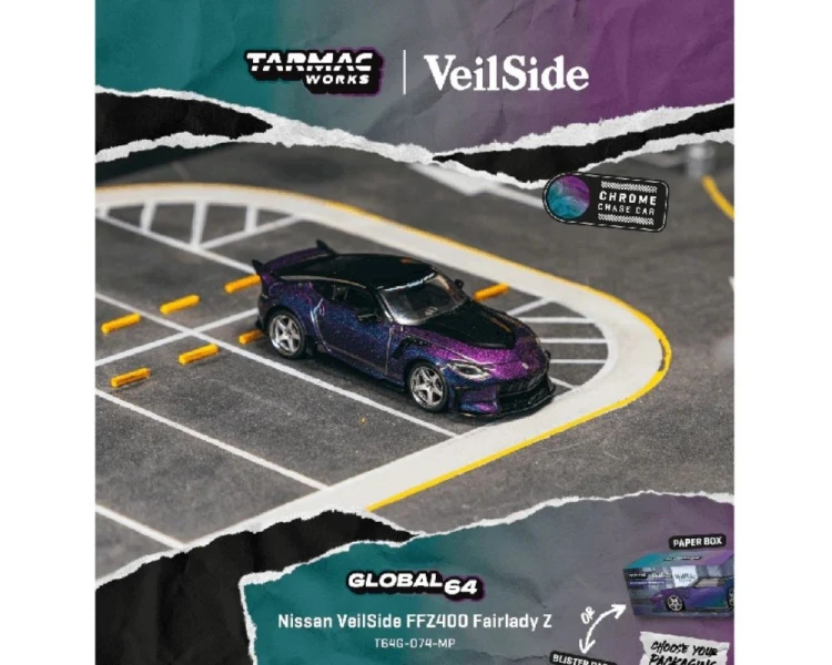 Tarmac Works Nissan Fairlady Z Veilside FFZ400 Chameleon Purple T64G-074-MP