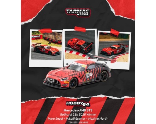 Tarmac Works Mercedes Benz AMG GT GT3 #888 Bathurst 12 Hrs T64-062-26BH888
