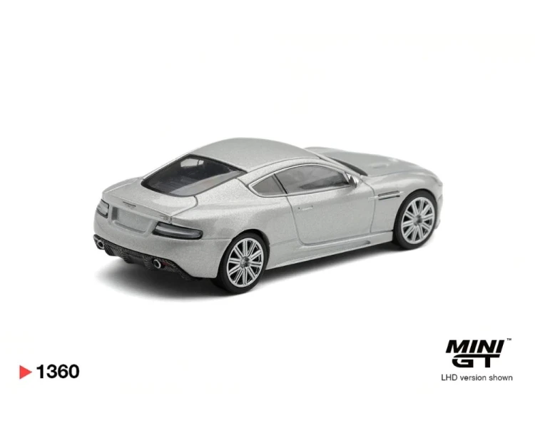 Mini GT #1360 Aston Martin DBS Lightning Silver MGT01360