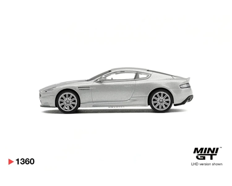 Mini GT #1360 Aston Martin DBS Lightning Silver MGT01360