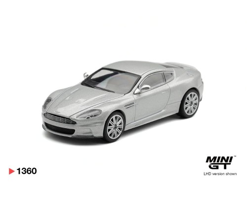Mini GT #1360 Aston Martin DBS Lightning Silver MGT01360