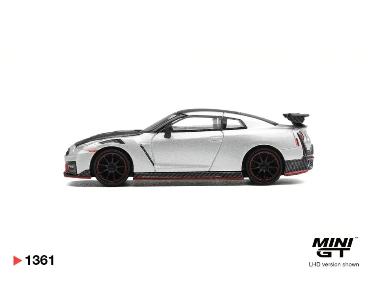 Mini GT #1361 Nissan GT-R R35 Nismo Silver Metallic MGT01361