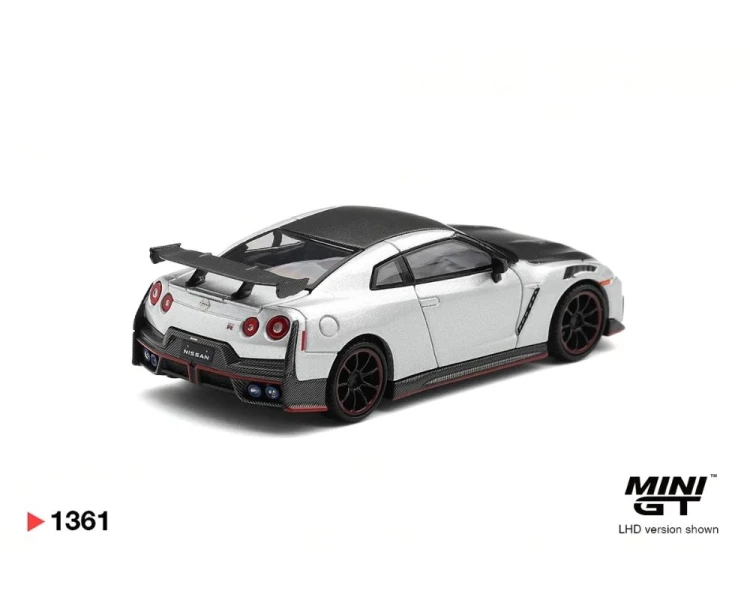 Mini GT #1361 Nissan GT-R R35 Nismo Silver Metallic MGT01361