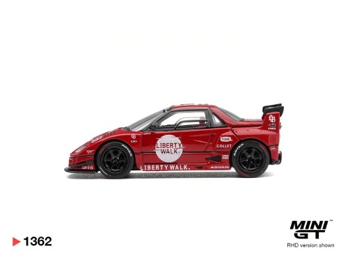Mini GT #1362 Mazda AZ-1 Liberty Walk LB40 Hinomarij Red MGT01362