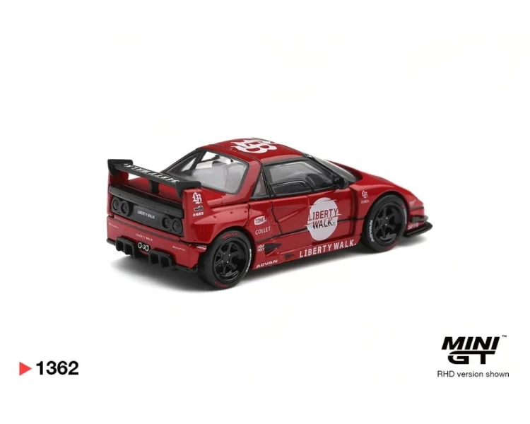 Mini GT #1362 Mazda AZ-1 Liberty Walk LB40 Hinomarij Red MGT01362