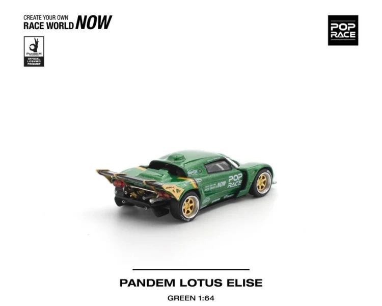 Pop Race Pandem Lotus Elise Green PR640494