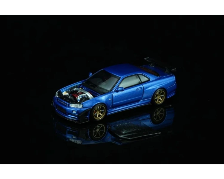 Motorhelix Nissan Skyline GT-R (R34) Customized GT Aero Kit Bayside Blue M63476