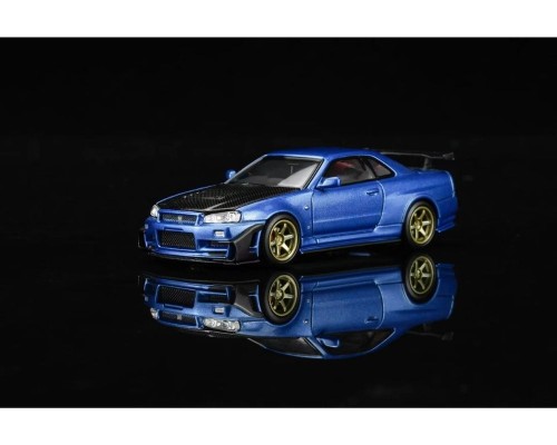 Motorhelix Nissan Skyline GT-R (R34) Customized GT Aero Kit Bayside Blue M63476
