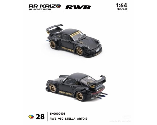 Almost Real Porsche RWB 930 Stella Artois Black 6K0000101
