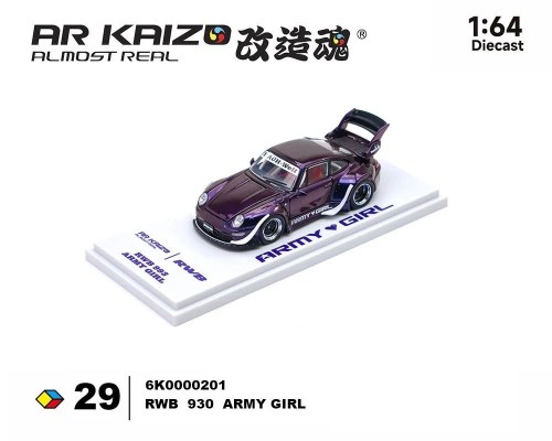 Almost Real Porsche RWB 930 Army Girl Purple 6K0000201