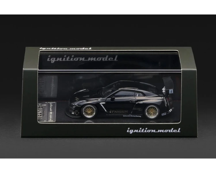 Ignition Model Pandem Nissan GT-R R35 Black Metallic IG4277