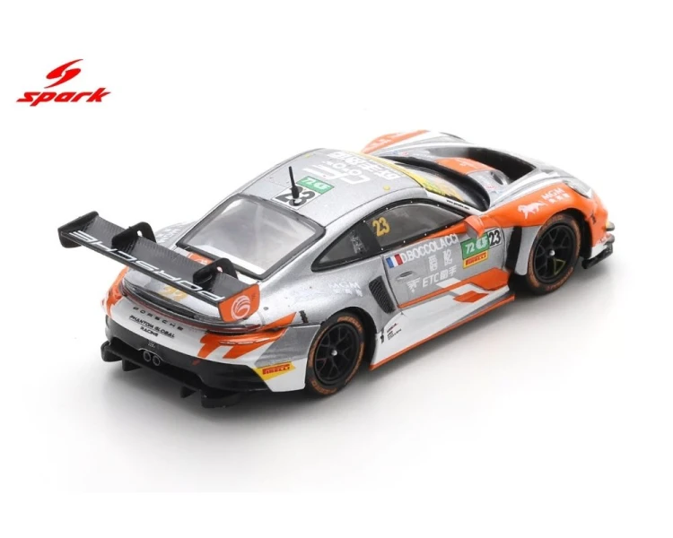 Spark Porsche 911 GT3 R (992) #23 Phantom Global Racing Macau GT Cup FIA GT World Cup Grey Red 64S118