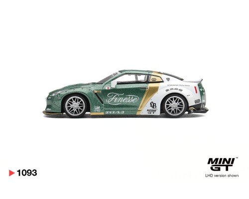 Mini GT #1093 Nissan GT-R R35 LB Works Type 1 Custom Ducktail Auto Finesse MGT01093