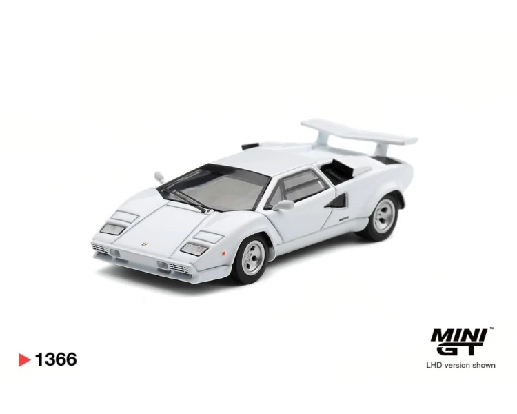 Mini GT #1366 Lamborghini Countach LP500S White MGT01366