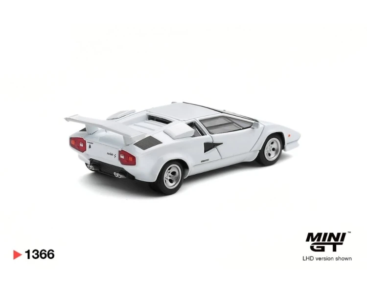 Mini GT #1366 Lamborghini Countach LP500S White MGT01366