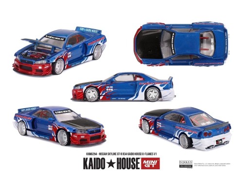 Kaido House Nissan Skyline GT-R (R34) Kaido House Flames V1 KHMG294