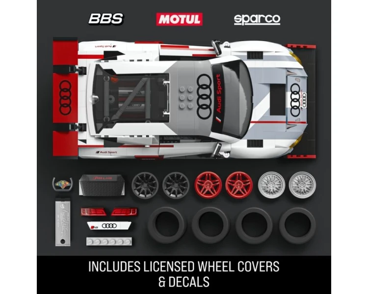 Klocki Mattel Brick Shop Hot Wheels Elite Series 15 Audi R8 LMS Deluxe Version JNM81