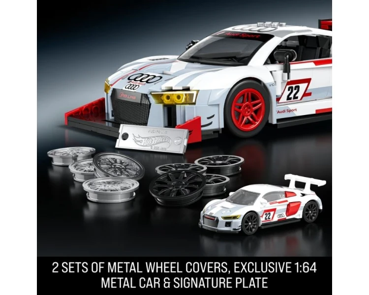 Klocki Mattel Brick Shop Hot Wheels Elite Series 15 Audi R8 LMS Deluxe Version JNM81