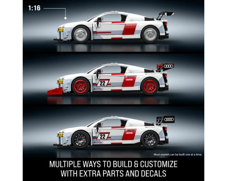 Klocki Mattel Brick Shop Hot Wheels Elite Series 15 Audi R8 LMS Deluxe Version JNM81