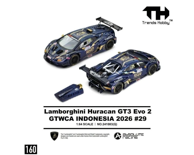 Trends Hobby Lamborghini Huracan GT3 EVO2 GTWCA Indonisia #29 TH241083Q