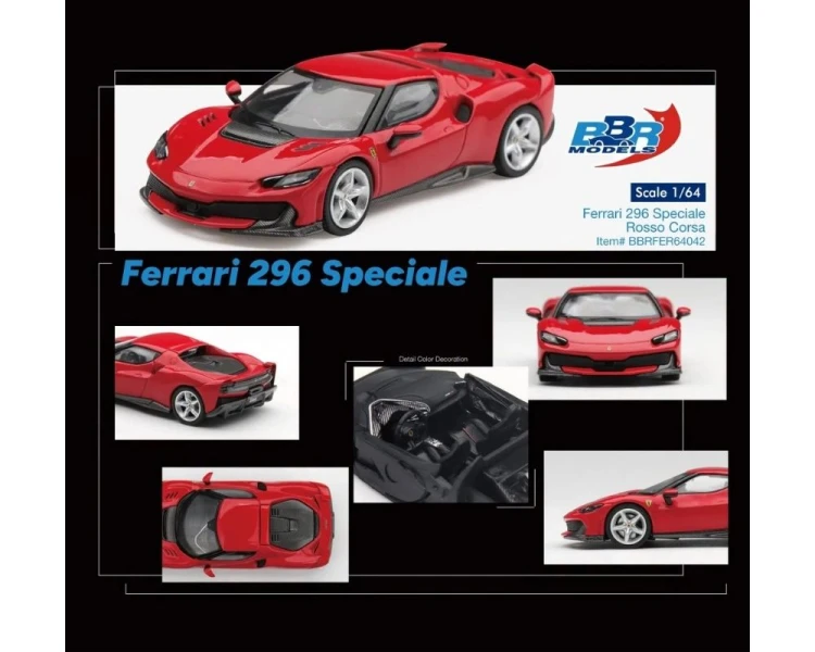 BBR Models Ferrari 296 Speciale Rosso Corsa BBRFER64042