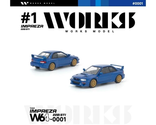 Works Model Subaru Impreza 22B STI Blue W640001
